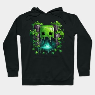 Minecraft Creeper Voxel Monster Cave Hoodie